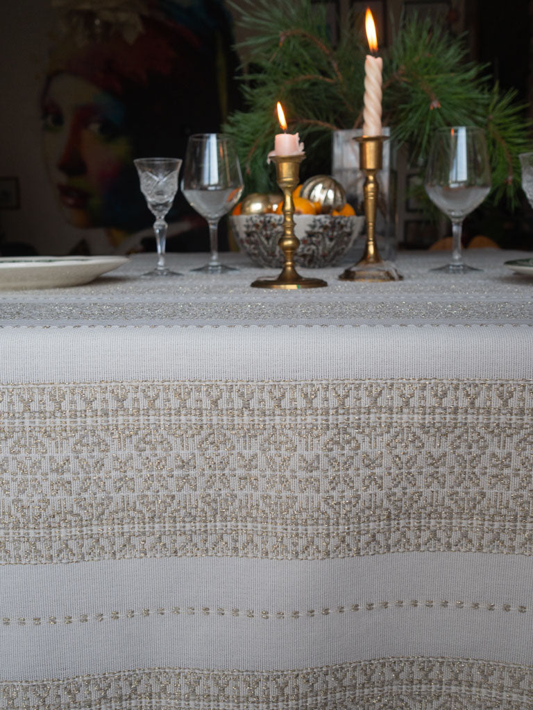 Beige Linen with Gold