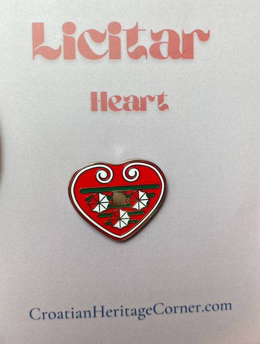 Licitar Heart Enamel Pin