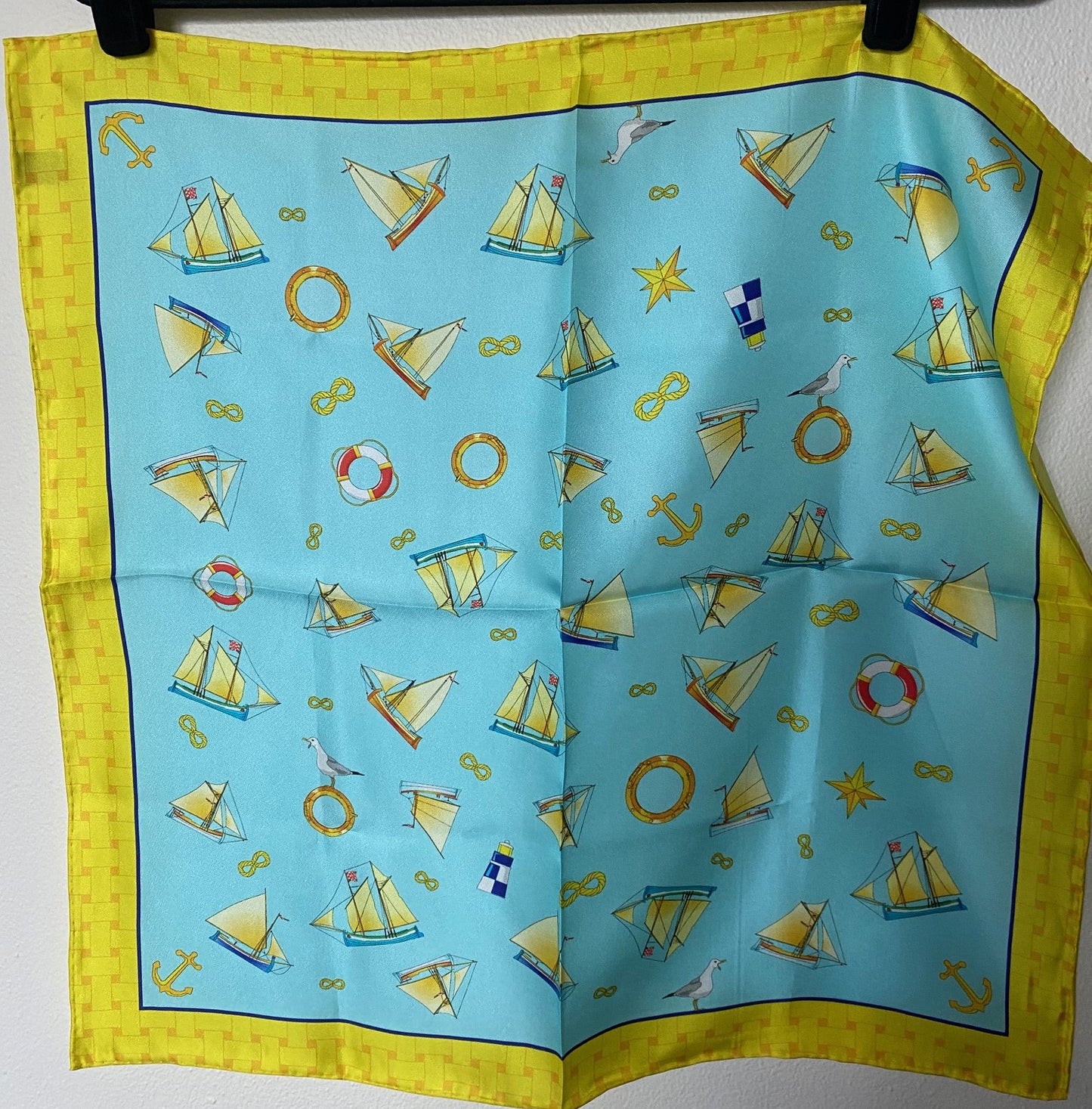 SILK SCARF - Summer Blue