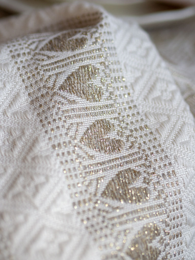 Beige Heart with Gold