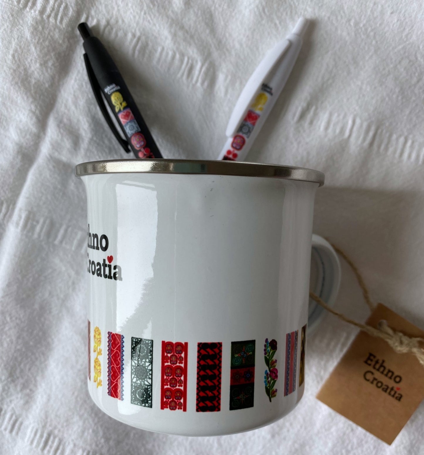 Ethno Croatia Enamel Mug