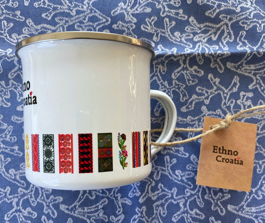 Ethno Croatia Enamel Mug