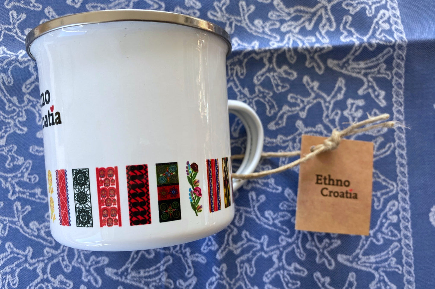 Ethno Croatia Enamel Mug