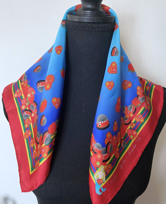 SILK SCARF - Zagreb Symbols