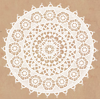 Fridge Magnet w/ Lace from Pag