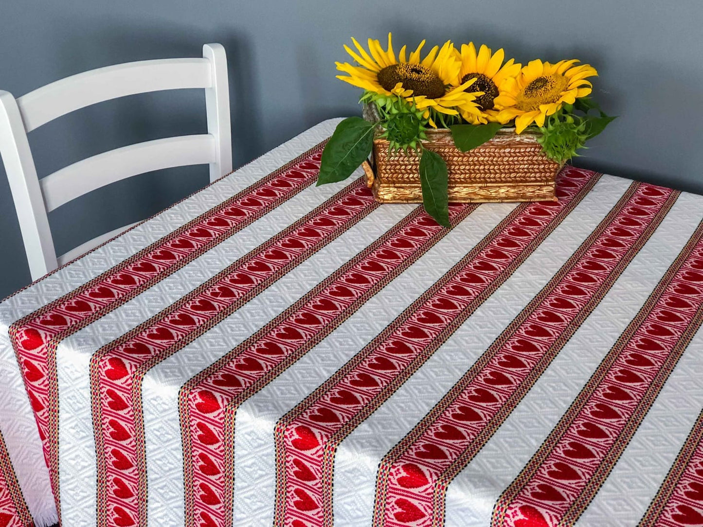 Croatian Red and White Tablecloth