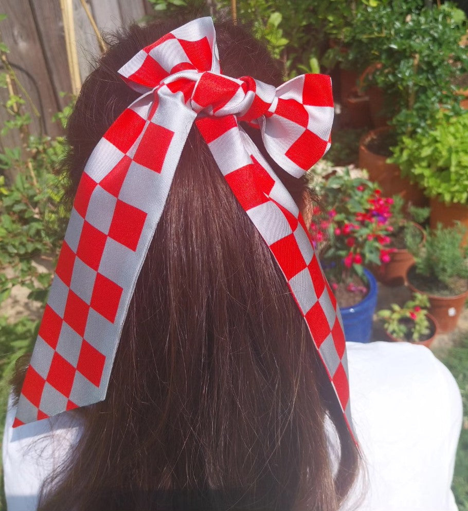 SILK RIBBON - Croatian Checkerboard