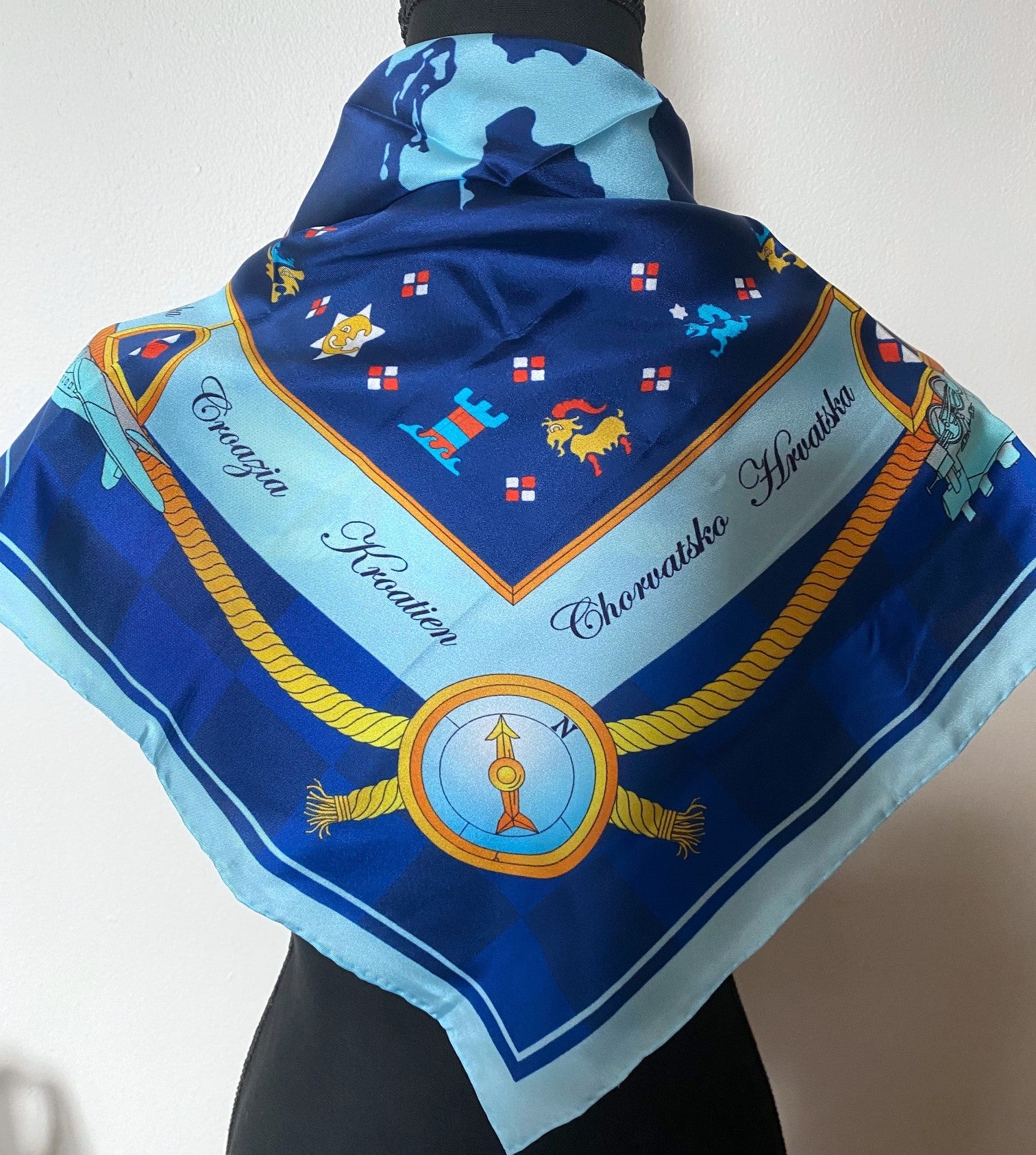 SILK SCARF - Vintage Travel – Croatian Heritage Corner