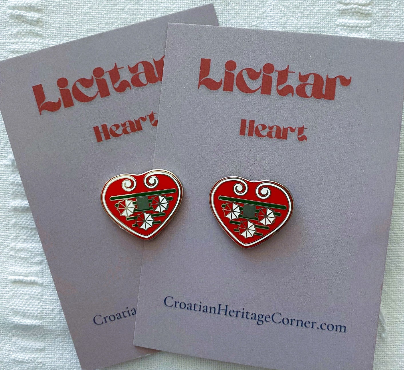 Licitar Heart Enamel Pin
