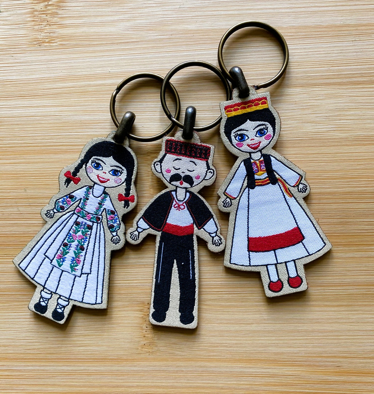 Keychain with Folk Dancers